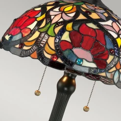 QUOIZEL Bordlamper > Larissa bordlampe i Tiffany-stil