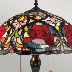 QUOIZEL Bordlamper > Larissa bordlampe i Tiffany-stil