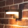 G & L Handels GmbH Væglampe Med Sensor|Udendørs Spot > LED-akkubatteri-væglampe 800104, antracit, IP44, sensor
