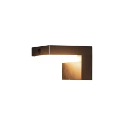 G & L Handels GmbH Væglampe Med Sensor|Udendørs Spot > LED-akkubatteri-væglampe 800104, antracit, IP44, sensor