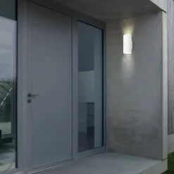 Væglampe Med Sensor|Væglamper ^ Briloner LED-akkudrevet udendørs væglampe, hvid, sensor, op/ned