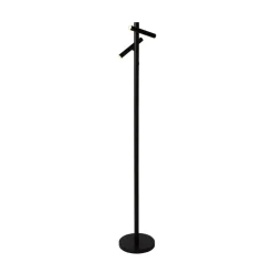 Gulvlamper|Gulvlamper ^ Searchlight LED-akku-gulvlampe 10460BK, sort, højde 127 cm, CCT 2 lyskilder