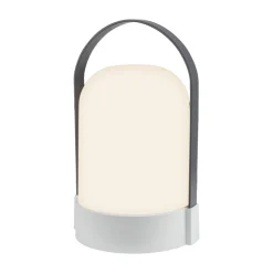 Dekorationsbelysning ^ Briloner LED-batteridrevet bordlampe ASA BIG, lysegrå/antracit, 24 cm, IP44
