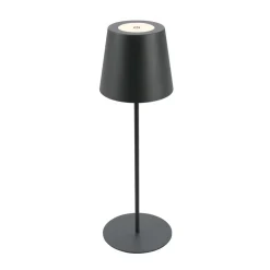 Dekorationsbelysning|Bordlamper ^ Briloner LED-bordlampe 7508015, antracit 2.700 K IP44 Touchdim