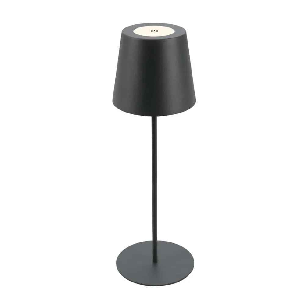 Dekorationsbelysning|Bordlamper ^ Briloner LED-bordlampe 7508015, antracit 2.700 K IP44 Touchdim