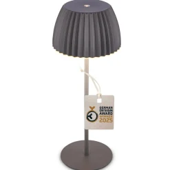 Dekorationsbelysning ^ Briloner LED-bordlampe Brilo unplugged Riffle, 36 cm, antracit