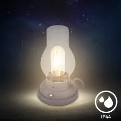Briloner Dekorationsbelysning > LED-bordlampe Brilo unplugged Kanea, antracit, 18 cm