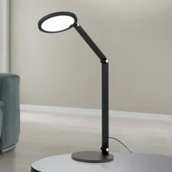 ORION Arbejdsrum/Kontor > LED-bordlampe Fati, sort, højde 60 cm, aluminium, dæmper