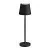 Dekorationsbelysning ^ LCD LED-bordlampe 5097, genopladeligt batteri IP54 dæmpbar sort