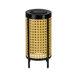 Solcellelamper ^ EGLO LED-bordlampe 48929, højde 26 cm, sort/beige