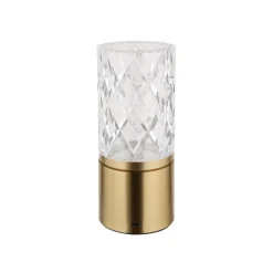 Bordlamper ^ Globo LED-bordlampe Lunki, messingfarvet, højde 19 cm, CCT