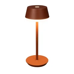 Konstsmide Terrassebelysning > LED-bordlampe Lyon, terracotta, IP54, dæmper, CCT, RGB