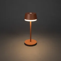 Konstsmide Terrassebelysning > LED-bordlampe Lyon, terracotta, IP54, dæmper, CCT, RGB