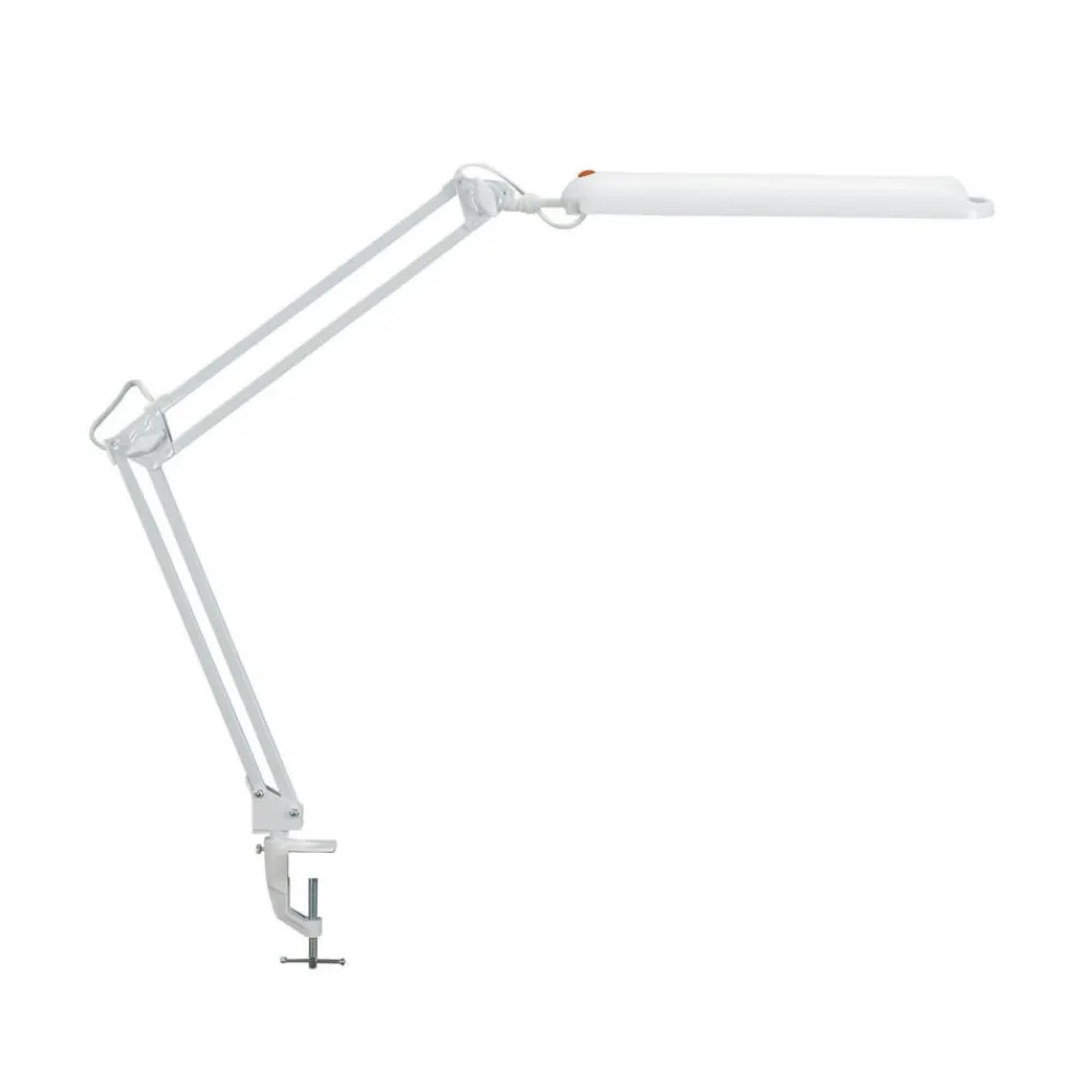 Maul Arbejdsrum/Kontor|Bordlamper > LED-bordlampe atlantic, hvid, højde 38 cm, klemmefod