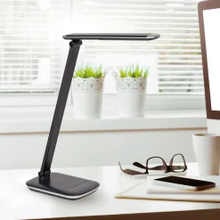Arbejdsrum/Kontor|Bordlamper ^ Maul LED-bordlampe jazzy, sort, højde 43 cm, dæmpbar USB-port