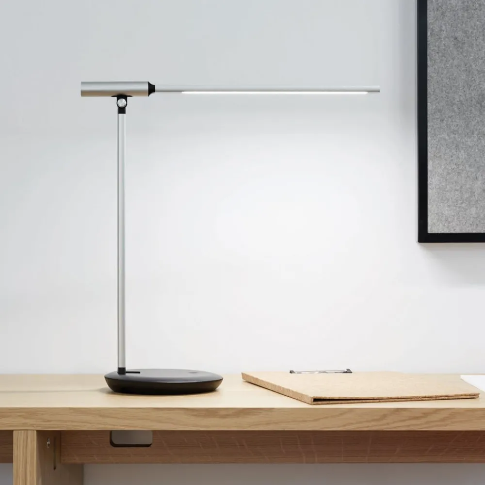 Maul Arbejdsrum/Kontor > LED-bordlampe rubia, sølvfarvet, dæmpbar, CCT