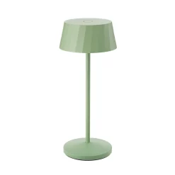 Sigor Dekorationsbelysning > LED-bordlampe med batteri Facetta, grøn, højde 22 cm, metal, CCT