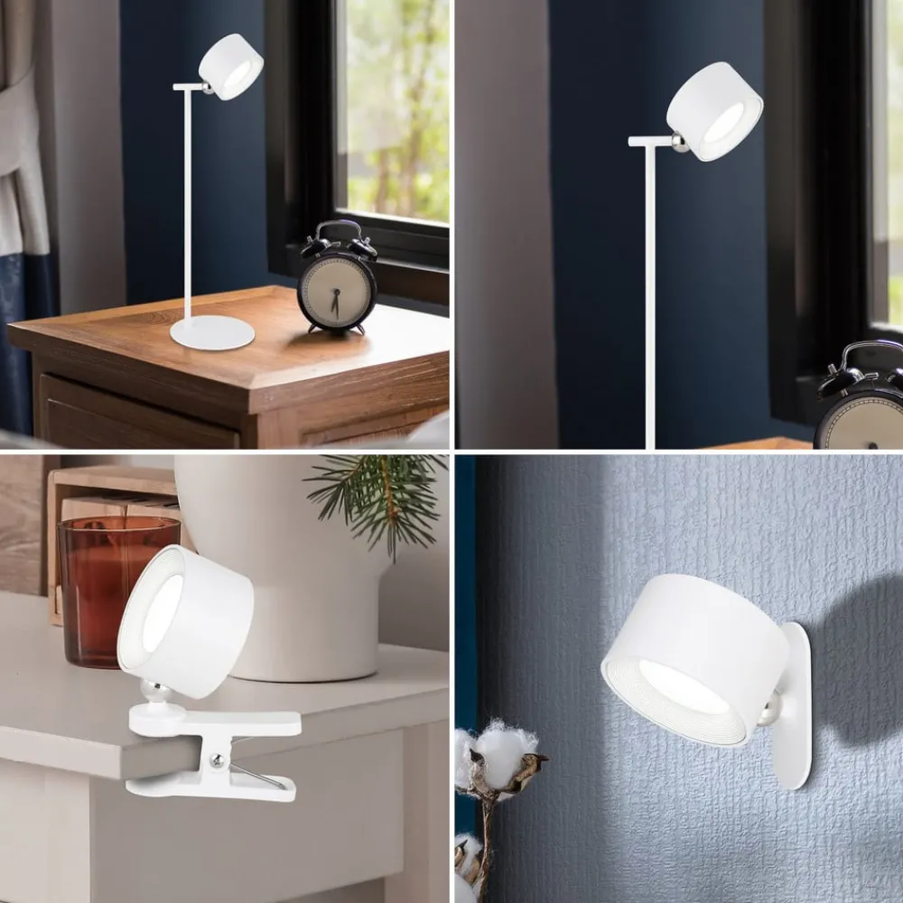 Globo Bordlamper > LED-bordlampe med batteri Jorje CCT 4 i 1 hvid