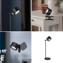 Globo Bordlamper > LED-bordlampe med batteri Jorje CCT 4 i 1 sort