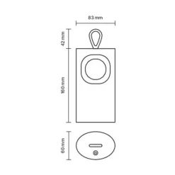 Sigor Dekorationsbelysning|Terrassebelysning > LED-bordlampe med batteri Lunari, guldfarvet 16 cm metal CCT IP44