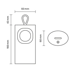 Sigor Dekorationsbelysning|Terrassebelysning > LED-bordlampe med batteri Lunari, guldfarvet 16 cm metal CCT IP44