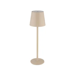 Globo Dekorationsbelysning|Terrassebelysning > LED-bordlampe med batteri Vannie, sandfarvet, højde 36 cm, IP44