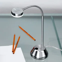 ORION Bordlamper > LED-bordlampe Mira, satineret nikkel