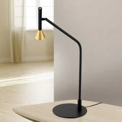 Arbejdsrum/Kontor ^ ORION LED-bordlampe Odeon, sort, drejelig