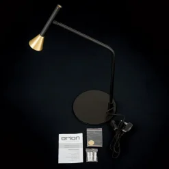 Arbejdsrum/Kontor ^ ORION LED-bordlampe Odeon, sort, drejelig