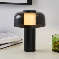 Dekorationsbelysning ^ EGLO LED-bordlampe Ponente, Ø 16 cm, sort, CCT, dæmpbar