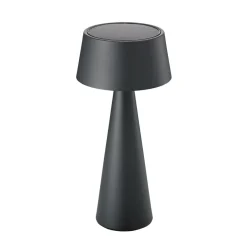 Sigor Solcellelamper > LED-bordlampe Solino, grafit, solcelle/USB, 26 cm IP44