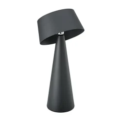 Sigor Solcellelamper > LED-bordlampe Solino, grafit, solcelle/USB, 26 cm IP44