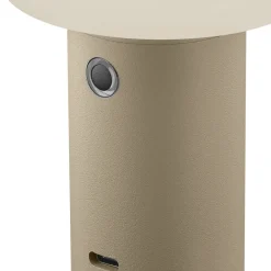 Dekorationsbelysning ^ HELL LED-bordlampe Tiny-B, sandfarvet, højde 13 cm, IP54