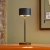 Sigor Dekorationsbelysning|Terrassebelysning > LED-bordlampe Veluna, sort, højde 25 cm IP44 dæmpbar CCT