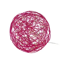STAR TRADING Dekorationsbelysning > LED 3D-designkugle Galax Fun, Ø 30 cm, fuchsia