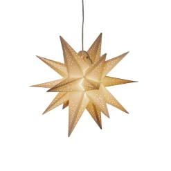 Dekorationsbelysning|Julestjerner ^ Konstsmide Christmas LED-dekolampe papirstjerne, 3D, hvid, dæmpbar