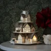 Konstsmide Christmas Dekorationsbelysning|Julepynt > LED-dekolampe træsilhuet huse, hvid