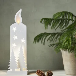 STAR TRADING Julepynt > LED-dekorationslys Grandy, stearinlys og grantræer, 50 cm