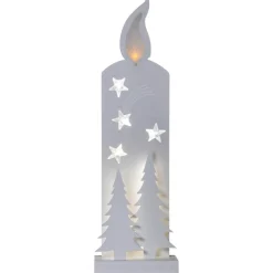 STAR TRADING Julepynt > LED-dekorationslys Grandy, stearinlys og grantræer, 50 cm