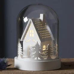 STAR TRADING Julepynt > LED dekorationslys Kupol hus, hvid