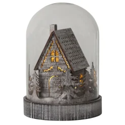 STAR TRADING Dekorationsbelysning|Julepynt > LED dekorationslys Kupol hus, brun