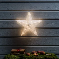 Konstsmide Christmas Julepynt|Julelys Udendørs > LED-dekorationsstjerne til udendørs brug, Ø 40 cm