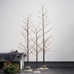 STAR TRADING Julepynt|Julelys Udendørs > LED-dekorationstræ Tobby Tree IP44 brun højde 120 cm