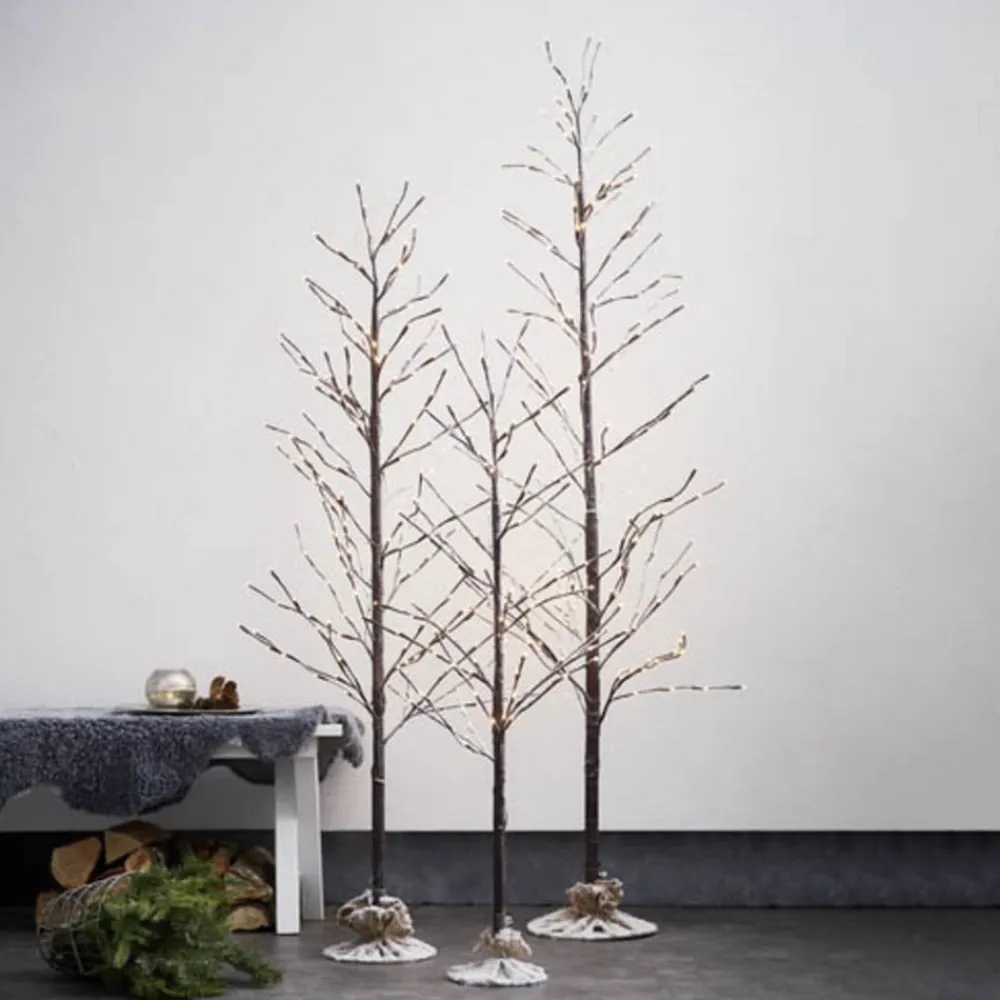 STAR TRADING Julepynt|Julelys Udendørs > LED-dekorationstræ Tobby Tree IP44 brun højde 120 cm