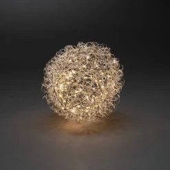 Julepynt ^ Konstsmide Christmas LED-dekorativ lyskugle, Ø 25 cm, 80 LED'er