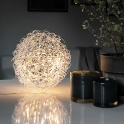 Julepynt ^ Konstsmide Christmas LED-dekorativ lyskugle, Ø 25 cm, 80 LED'er