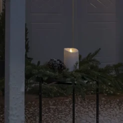 Konstsmide Christmas Julepynt|Led Stearinlys > LED dekorativt stearinlys IP44 cremehvid smeltet 18,4 cm