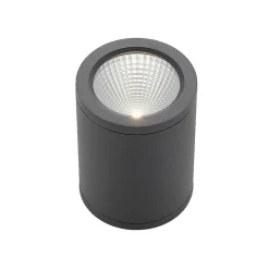 Lucande Udendørs Loftlamper > LED-downlight Embla af aluminium IP54, mørkegrå