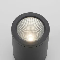 Lucande Udendørs Loftlamper > LED-downlight Embla af aluminium IP54, mørkegrå