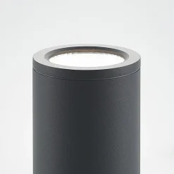 Lucande Udendørs Loftlamper > LED-downlight Embla af aluminium IP54, mørkegrå
